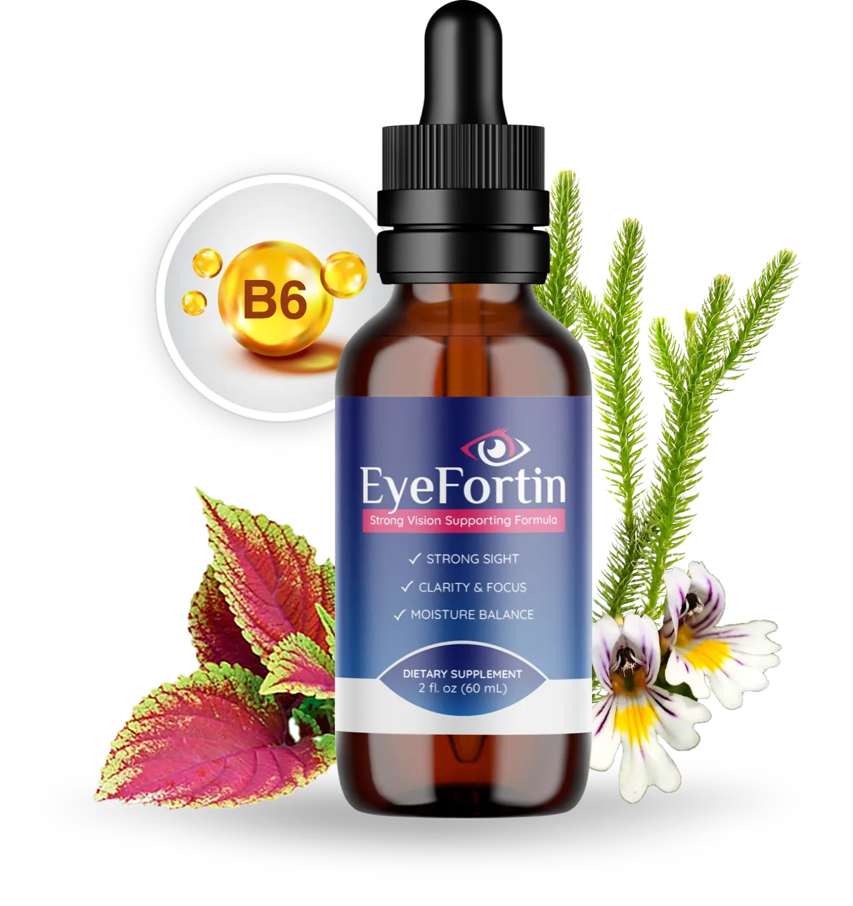 EyeFortin natural vision support liquid supplement bottle
